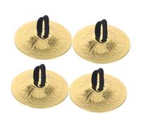 GREENADSCAPE 2pairs Portable Finger Cymbals for Boy Girl Smooth Edges for Dance Accessory for Parent-boy Girl Interaction and Music Enlightenment