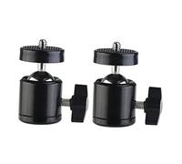 GREENADSCAPE 2pcs 360° Rotatable Tripod Ball Head Mount 3/8 Inch Hot Shoe Adapter for Camera Light Stand Photography Accessories Durable and Versatile Tripod Mount Adapter