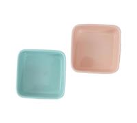 GREENADSCAPE 2pcs Ceramic Food Bowl for Chinchillas Hamsters Chinchilla Bowl Guinea Pig Feeder Suction Base Mini Pet Accessory