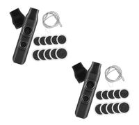 GREENADSCAPE 2pcs Double Hole Kazoo Musical Instrument for Boys and Girls Adults Portable Kazoo with Replacement Membranes Lanyard