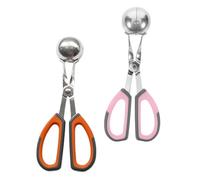 GREENADSCAPE 2pcs Meatball Tongs Meat Ball Clip Meatball Scoop Stainless Steel Meat Baller Maker Tool Kitchen Mold Portable Maker Portable Molds Pp