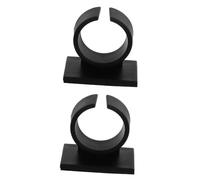GREENADSCAPE 2pcs Mic Clip for Stand Universal Microphone Mount Plastic Construction Easy to Attach for Journalists Interviewers Tv Radio Live Events