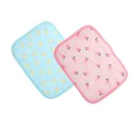 GREENADSCAPE 2pcs Pet Cooling Mat for Soft Hamster Sleeping Cushion Comfortable Resting Pad Cloth Material Easy to Clean for Travel and Home Use