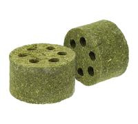 GREENADSCAPE 2pcs Pet Teething Toys Rabbit Guinea Pig Organic Hay Chew Toys Fun Comforting for Small Animals