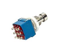 GREENADSCAPE 3PDT Guitar Effects Pedal Foot Switch Metal True Bypass 9-pin Durable Instrument Button Switch for Electric Guitars