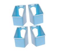 GREENADSCAPE 4Pcs Hanging Bird Cage Feeder Lightweight Plastic Food Dispenser for Pigeons Quails Capacity Design Convenient Bird Food Holder for Parrots Cockatiels and More