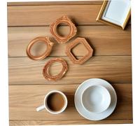 GREENADSCAPE 4pcs Mini Vintage Ornate Photo Frames Antique Resin Tabletop Picture Holders for Jewelry Display and Victorian Style Chic Photography Props