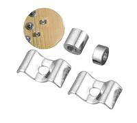 GREENADSCAPE 4sets Guitar Pressure Chord Button Metal Material Stable String Buckle Lock for Guitar Lead String