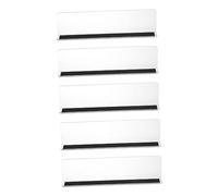 GREENADSCAPE 5Pcs Magnetic Supermarket Shelf Dividers Classification Baffles Stable Right Angle Commodity Organizers for Store Storage Racks and Rv Organization