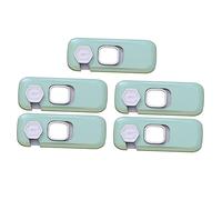 GREENADSCAPE 5pcs Pinch Cabinet Locks for Boy Girl Safety Easy to Install Door Cupboard Locks for Homes Boy Girl and Toddlers
