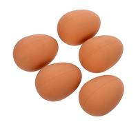 GREENADSCAPE 5pcs Simulation Egg Bouncy Ball Puppy Chew Toys Soft Dog Toy Squeaky Interactive for Dog Training