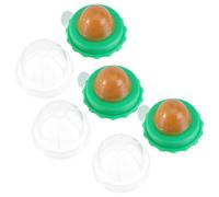 GREENADSCAPE 6pcs Cat Lick Lollipop Natural Edible Catnip Treats for Kittens Healthy Vitamin Pudding Snacks Fun Safe Cat Candy for Active Tongue Movement Random Flavor