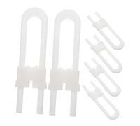 GREENADSCAPE 6pcs Childproof Cabinet Locks Easy Locking Sliding Safety Locks for Safety Durable Material for