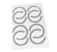 GREENADSCAPE 8pcs Guitar Sound Hole Flower Sticker Guitar Sound Hole Decorations Sticker