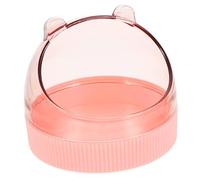 GREENADSCAPE Acrylic Hamster Food Bowl Cute Chinchilla Water Dish Smooth Animal Feeder Pet Bowl for Hamsters Guinea Pigs and Rats Space-saving Design Cherry Blossom