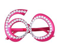 GREENADSCAPE Birthday Glasses Prop with Rhinestones Fun Photo Booth Eyewear for Parties Lightweight Eye Catching Birthday Decorations for Celebrations Dancing and More Novelty Eyeglasses for