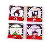 GREENADSCAPE Black and White Cloth Book for Boy Girl Early Educational Visual Stimulation and Chewable Sensory Animal Cognition Toy for Boy Girl and Toddlers