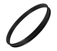 GREENADSCAPE Black Coated 16 Inch Metal Drum Hoop Replacement for Snare and Bass Drums Percussion Instrument Accessory for Percussion Gear