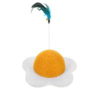 GREENADSCAPE Cat Scratch Board Round Wear-resistant Scratching for Cats Interactive Kitten Toy to Satisfy Natural Scratching Instinct Protects Furniture from Damage Design