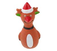 GREENADSCAPE Christmas Themed Latex Dog Toy Squeaky Chewing Toy for Dogs Easy to Clean Decorative Holiday Present for Pets Lightweight Interactive Design