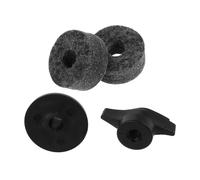 GREENADSCAPE Cymbal Replacement Accessory Felts Plastic Cymbal Set Drum Set Sleeves Mute Drum Hardware