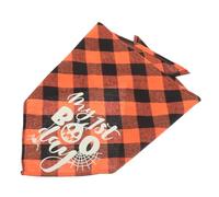 GREENADSCAPE Decorative Dog Bandana for Halloween Triangular Pet Scarf Night Glow Design for Cats and Dogs for Parties and Festive Celebrations