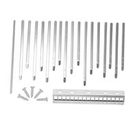 GREENADSCAPE Diy Kalimba 17 Keys Thumb Piano Parts Metal Keys Bridge Saddle for Diy Thumb Piano Perfect for Boys and Girls Adults