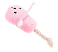 GREENADSCAPE Dog Chewing Toy Interactive Shoe Shaped Puppy Plaything Rope Molar Toy for Household Pets Promotes Exercise Positive Behavior Squeaky Fun for Teething Dogs