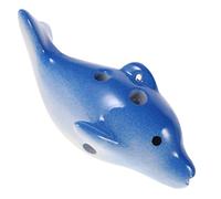 GREENADSCAPE Dolphin Shape Ocarina 6-hole Kids Musical Instrument Ceramic Ocarina Toy Sea Animal Toys