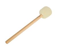 GREENADSCAPE Drum Accessories Bass Drum Mallet Long Velvet Hair Professional 16 White for Marching Band