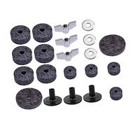 GREENADSCAPE Drum Set Cymbal Felt Pads Non-slip Pad Kit 21 Pieces for Cymbal Replacement
