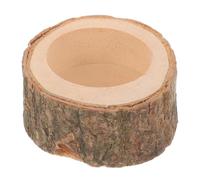 GREENADSCAPE Elegant Wooden Bowl Small Food Bowl for Hamster Rabbit Guinea Pig Durable Easy to