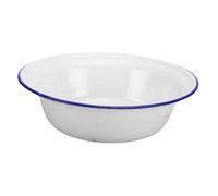 GREENADSCAPE Enamel Oven Tray Deep Pie Plate for Dinner Sturdy Roasting Dish Enamel Quiche Dish Round Baking Tin