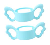 GREENADSCAPE Ergonomic Silicone Baby Bottle Handles 2 Pack Universal Fit for Baby Feeding Bottle Safe for Baby's Grip