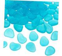 GREENADSCAPE Glowing in The Dark Rocks 100pcs Decorative Pebbles Fish Tank Landscape Garden Path Decor Safe for Boys and Girls Birds Plants