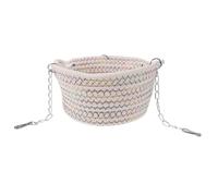 GREENADSCAPE Guinea Pig Hanging Bed Hammock Cozy Hideout for Small Animals Warm Nest for Chinchilla Hamster Sugar Glider for All Seasons Rainbow Design Chain
