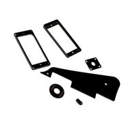GREENADSCAPE Guitar Pickguard Set Guitar Anti-scratch Plate Protective Guards Impact Protection Plate for Acoustic Guitar Black Plastic Craftsmanship