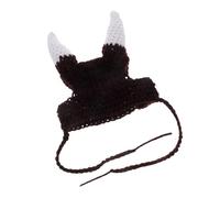 GREENADSCAPE Halloween Costumes for Pets Cat Dog Soft Plush Hat Viking Pirate Horn Comfortable Knitted Pet Headwear