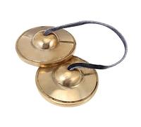 GREENADSCAPE Handmade Tibetan Brass Cymbal Bell for Meditation and Yoga Lightweight and Compact Chime for Spiritual Practice for Rituals and Ceremonies