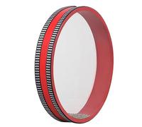 GREENADSCAPE Interactive Boys and Girls' Hand Drum Ocean Wave Bead Drum Educational Music Instrument Red Sturdy Design