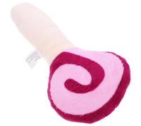 GREENADSCAPE Interactive Dog Chew Toy Squeaky Teeth Grinding Lollipop Plush Pet Toy for Teething Encourages Positive Chewing Habits Keeps Home Clean