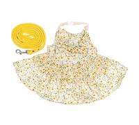 GREENADSCAPE Lovely Rabbit Dress Pulling Rope Cotton Material Dress Leash for Small Rabbits for Outings Family Pet Wear