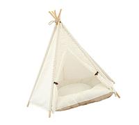 GREENADSCAPE Lovely Tent 1pc Portable Pet Shelter for Cats Dogs and Small Animals Washable Cotton Canvas Bed House