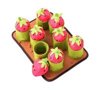 GREENADSCAPE Pet Slow Feeding Pad Dog Strawberry Toy Aging Plaything Sniffing Mat Educational Features for Puppies
