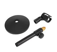 GREENADSCAPE Professional Desktop Microphone Stand Round Base Adjustment for Singing Podcasts and Streaming