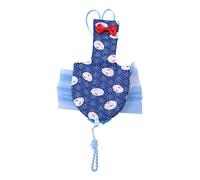 GREENADSCAPE Reusable PET Bird Diaper for Parrots Adjustable Bird Flight Suit Lace Decoration Comfortable Parrot Clothes for Training and Travel Random Color