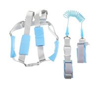 GREENADSCAPE Safety Harness Leash for Boy Girl Anti-Lost Wrist Link for Toddlers Versatile Traction Rope Waist Belt Secure Dependable Leash Blue