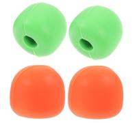 GREENADSCAPE Silent Drum Stick Head 2 Pairs Mute Tip Silicone Drumstick Tip for Silent Practice