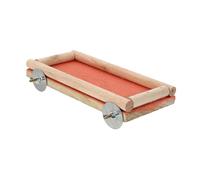 GREENADSCAPE Squirrel Grinding Board Toy for Birds Natural Perch Stand for Parrots Helps Relieve Boredom Exercise Play Bite Resistant for Bird