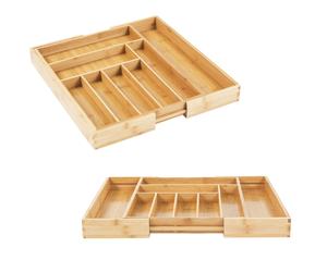 GreenBlue extendable bamboo cutlery organizer 325-500x430x45mm GB379 2 pieces